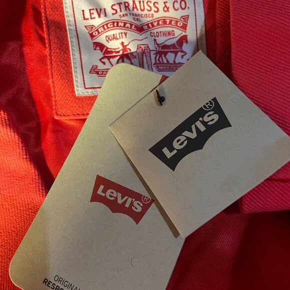 **Levi's** Double Breasted Blazer XXL Hibiscus NWT - Picture 5 of 8